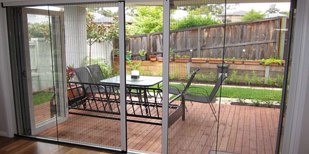 pleated mesh doors